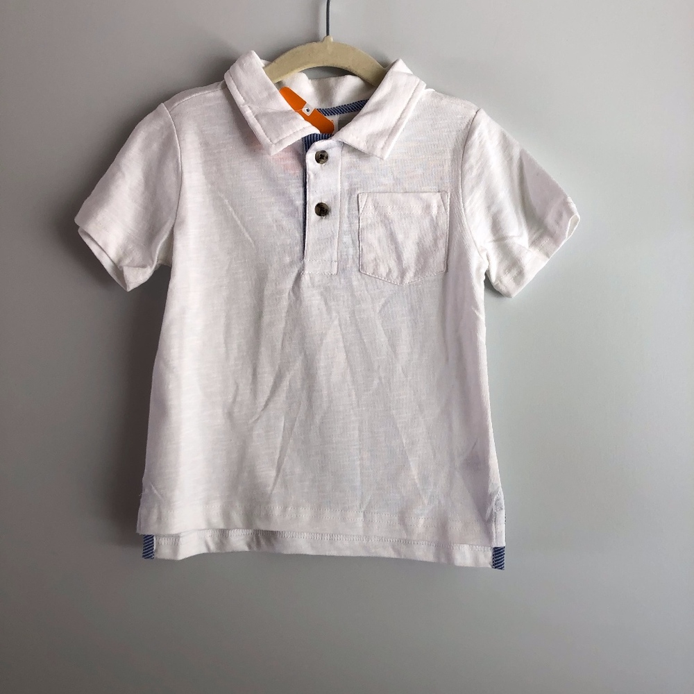 NEW Gymboree White Polo Shirt
